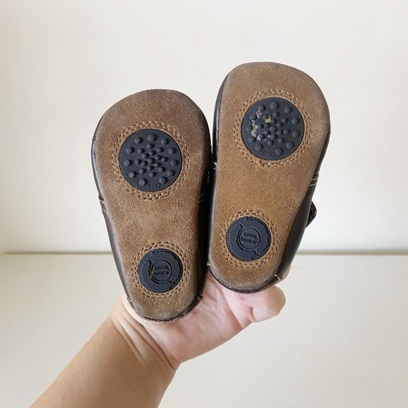 Livie & Luca Infant Boys Benny Brown Leather Bootie, 6-12 Months - Picture 8 of 9